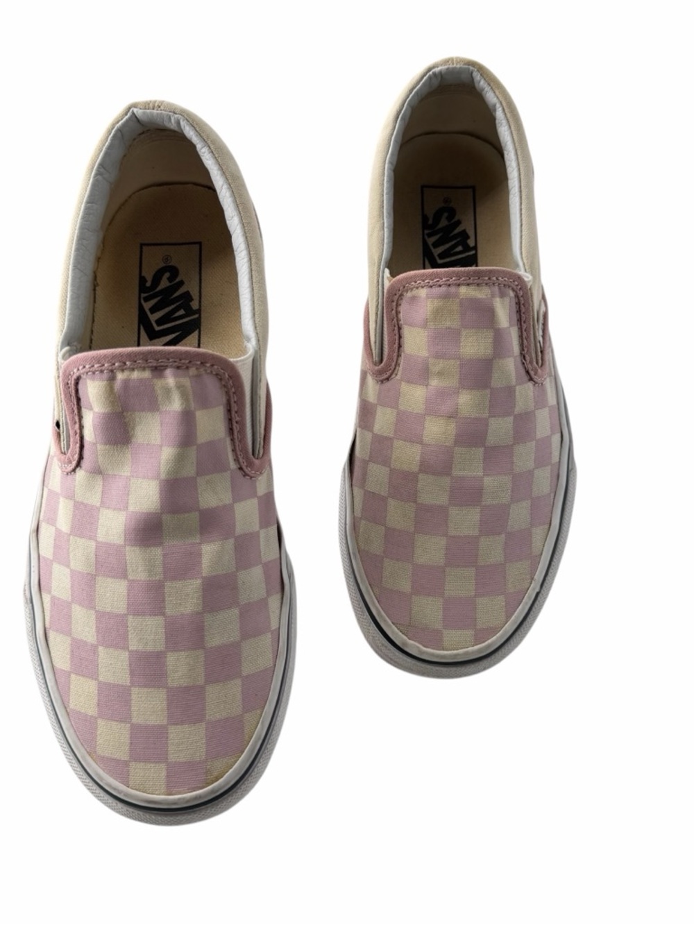 Vans Unisex Size W 7.5 M 6 Slip-On Checkerboard Casual Retro Skater Sneakers Fun - Picture 1 of 7
